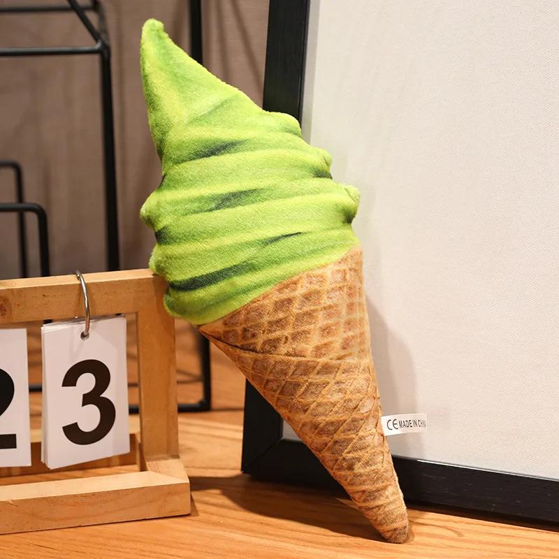 Ice Cream Plush Simulation Ice Cream Doll Plush Stuffed Cushion Sofa Bedding Decoration Dessert Throw Pillow Food Stuffed Gifts