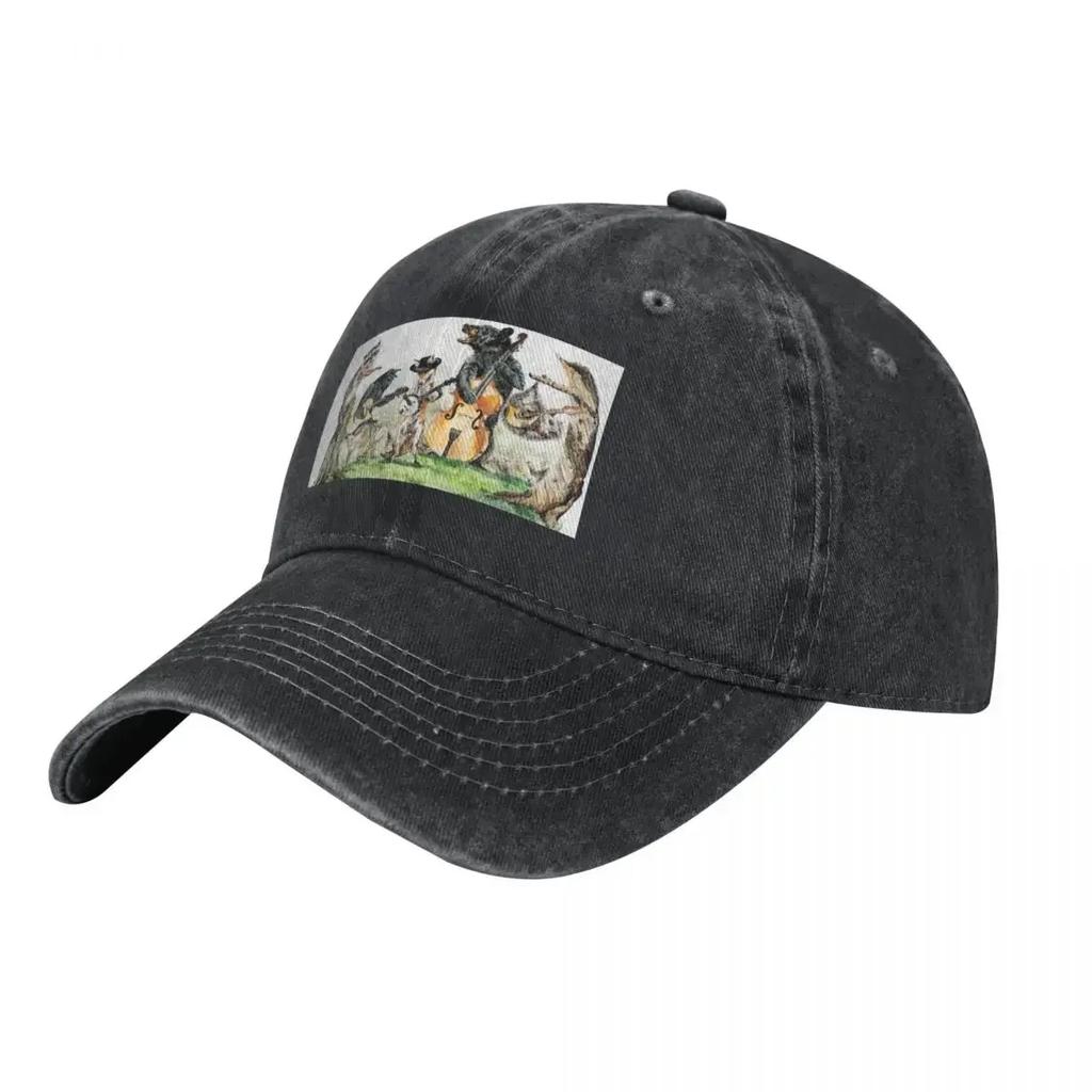 Bluegrass Gang wild animal music Baseball Cap birthday Visor Mountaineering Womens Beach Outlet 2025 Mens