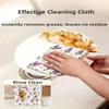 Tearable Microfiber Cleaning Cloth Roll Reusable With Cute Prints For Kitchen Wiping Home Use