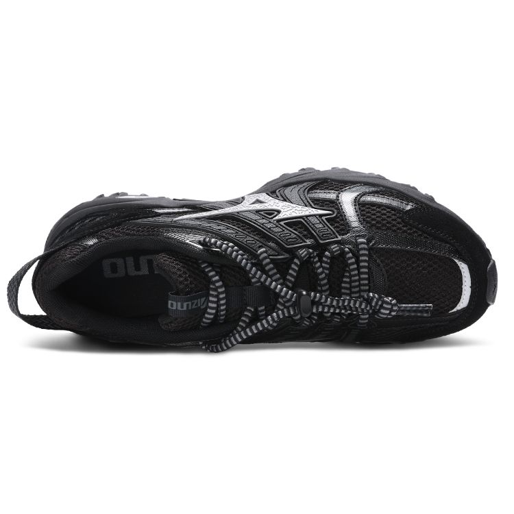 Mizuno Fiji Tl Pelle Sintetica Scamosciata Retro Outdoor Assorbimento degli Urti Low-Top Scarpe Lifestyle Casual Unisex Scarpe Casual Nere D1GH240901