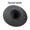 Black Velvet Pleated Witch Hat for Halloween Costume Accessories