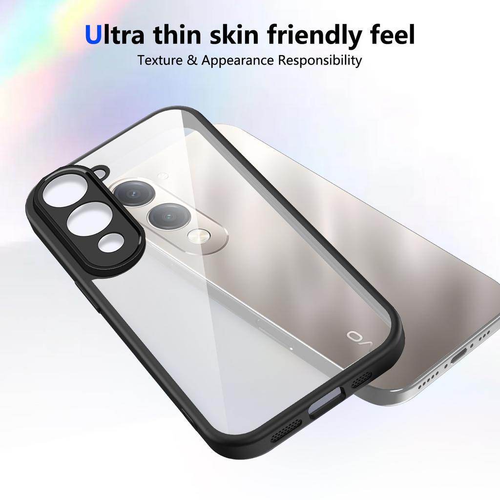 For Vivo Y04 Case vivo Y29s 5G Phone Case Vivo T4 lite Cover IQOO Z10lite Air Cushion Silicon Bumper Clear Matte Back Cover Hard