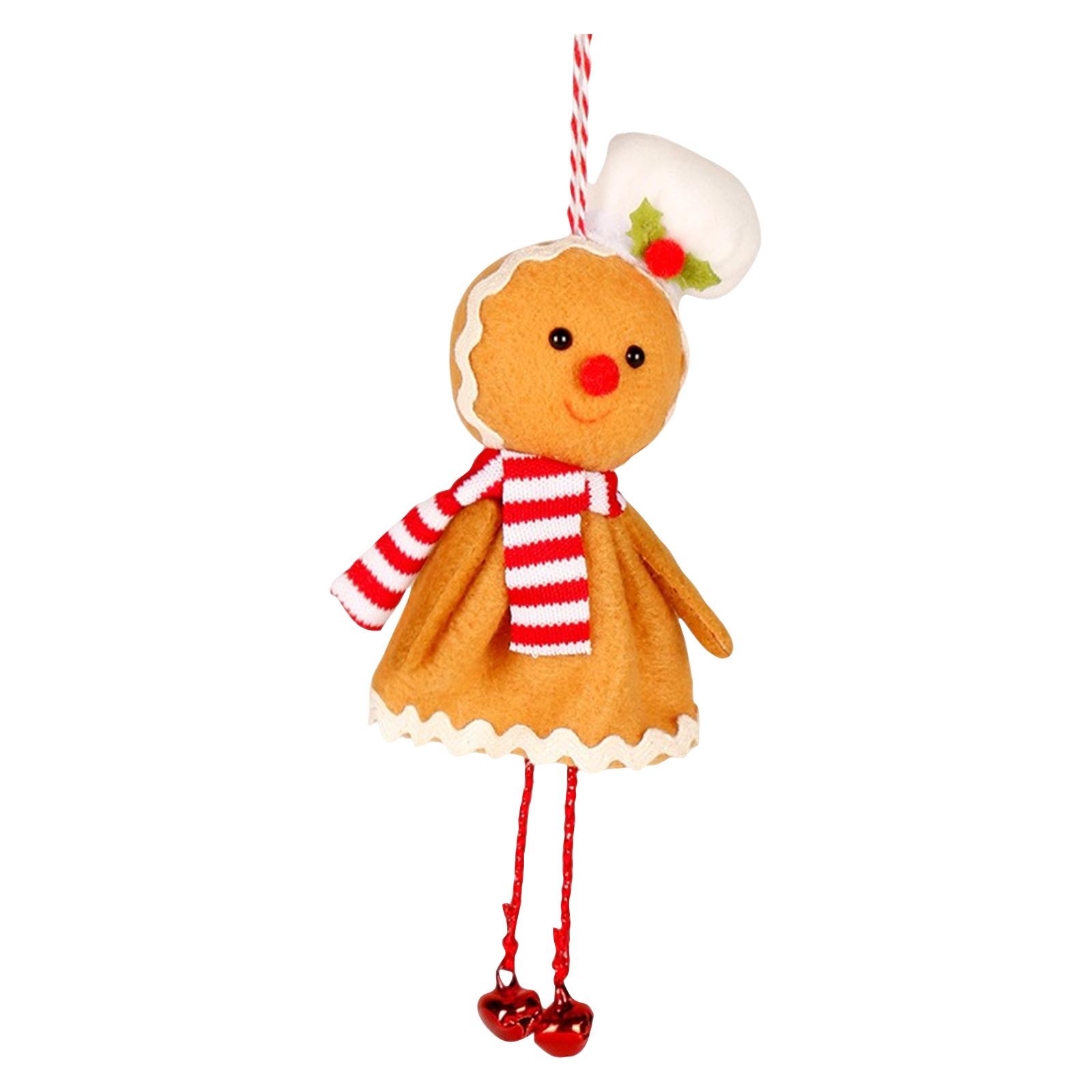 

Рождественские куклы для украшения, Пряничные фигурки, Рождественские украшения, Подвеска для украшения рождественской елки, Рождество для детей One Size