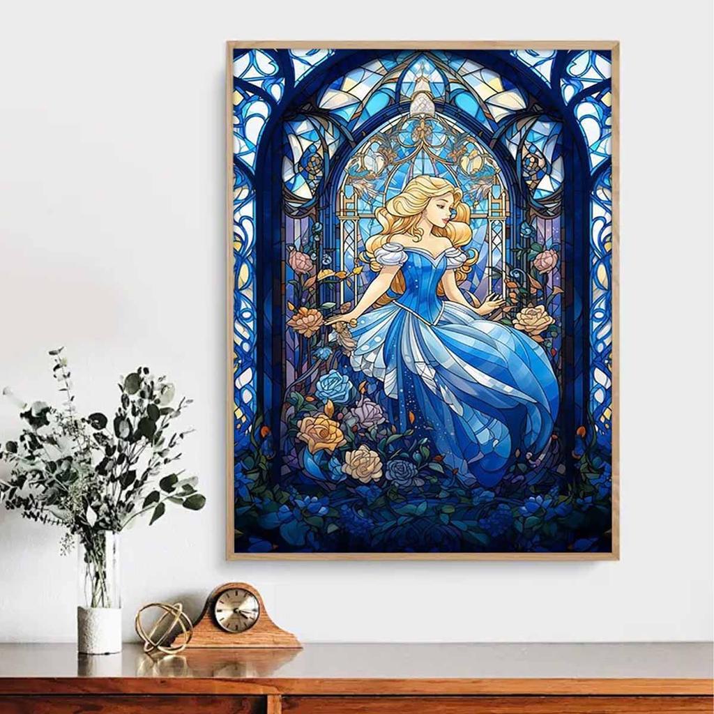 DIY Diamond Painting Beautiful Princess Cross Stitch Kit Mosaic Art Diamond Painting Full Circle Diamond Home Decoration