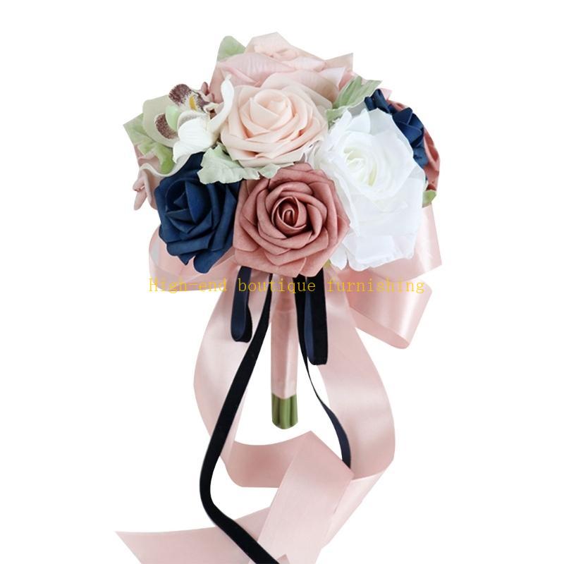 Wedding Artificial Peony Rose Flower Bouquet Simulation Ornaments Supplies