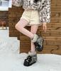 Snow Boots Women's 2025 New Winter Big Head Thick Sole Piled and Thick Fluff Outer Wear Warm Cotton Shoes