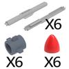 MOC Compatible Military Character Building Blocks Accessories Missile Models Fighter Jet Assembly Children's Toy Mini Brick Gift