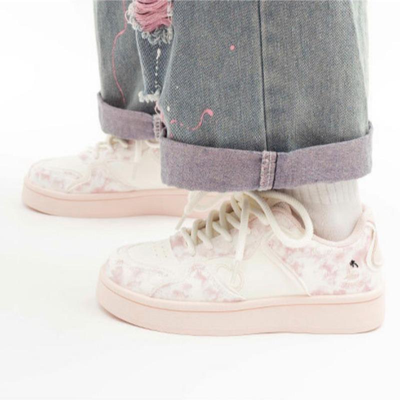 Student Sports Shoes Fashionable Casual Women's Shoes Thick-soled Versatile White Shoes