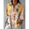 2026 Women's Long Sleeved Shirt Autumn New 3D Printed Street Women's Shirt Hawaiian Shirt