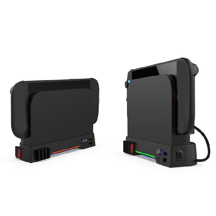 Gaming Accessories for NS2 Cooling Stand with Cooling Fan Light and Card Slot Game Console Dock Base Bracket