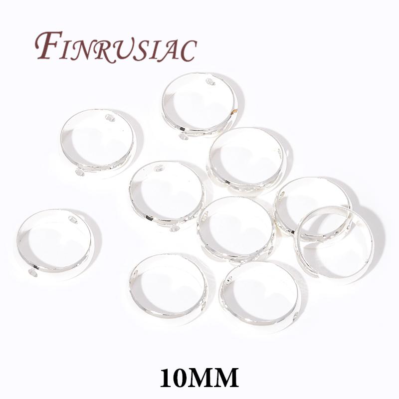 Multi Types 14K/18K Gold Plated Round Bead Frame,Brass Metal Circle Frame Connectors Spacers Beads,DIY Beading Jewelry Making