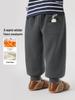European Boys' Cartoon Sports Thick Sweatpants - Autumn/Winter 2025 Toddler & Children’s Clothing