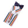 Kids Suspender Bow Tie Set Adjustable Braces Tuxedo Suspenders Pants for Trousers