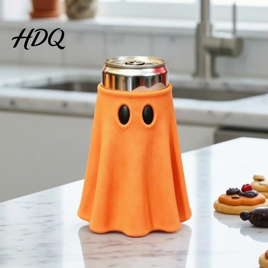 Festive Beverage Insulator Halloween Ghost Can Holder Universal Cooler Sleeve Cute Shaped Party Favors Insulated Drink