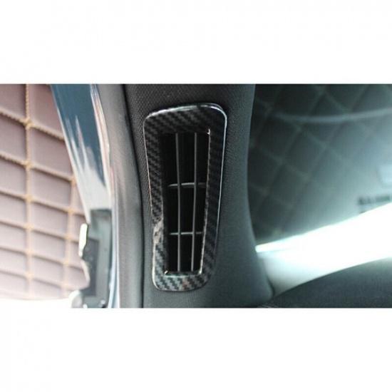 For Lincoln MKC 2015-2019 Carbon Fiber A Pillar Air Outlet Vent Cover Trim 2PCS