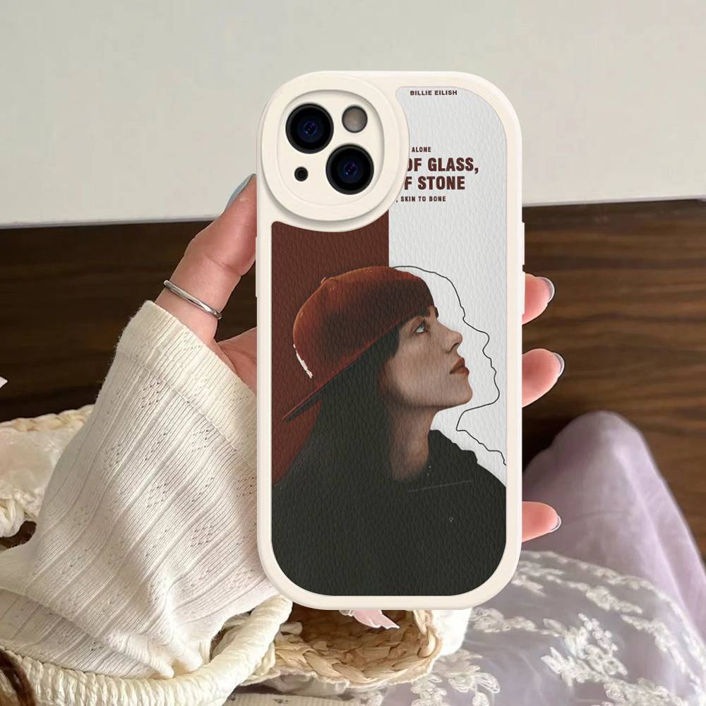 

B-Billie E-Eilishes Phone Case Hard Leather For iPhone 14 13 16 Mini 15 14 11 12 Pro Max Plus Fundas iPhone 14 pro