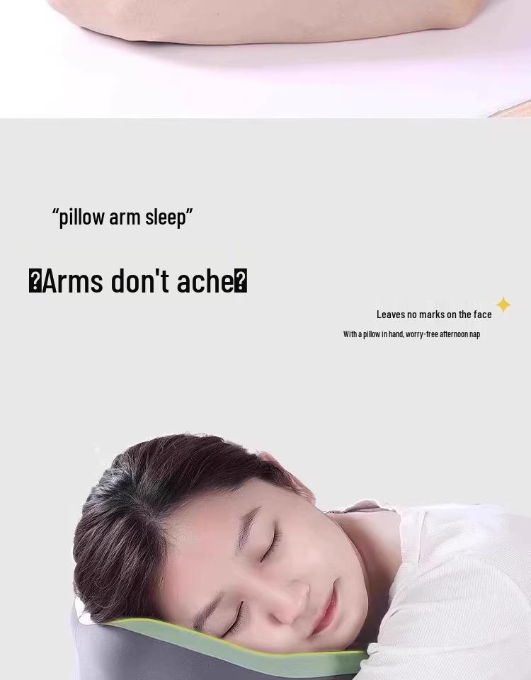 Memory Foam U-Shaped Face Down Nap Pillow for Office or School