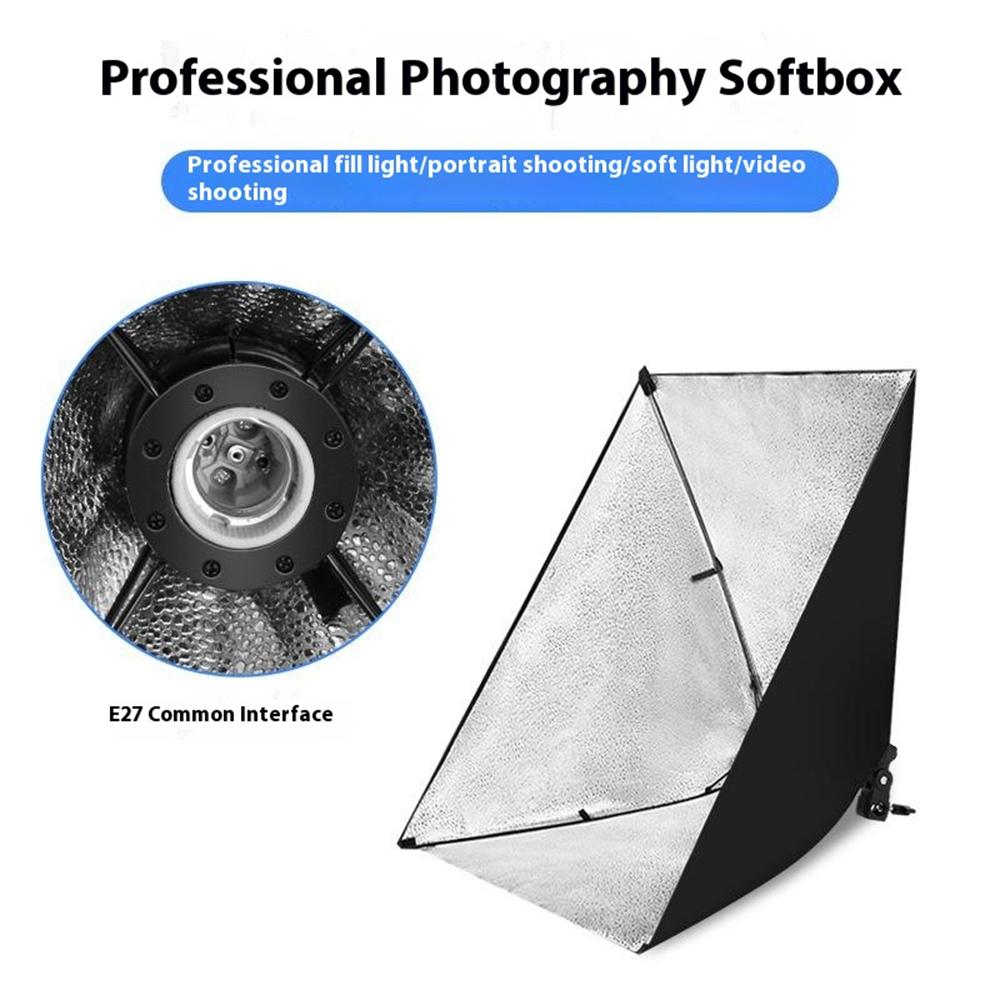 60x60cm Single Light Head Softbox Photography Studio Equipment for Portrait Product Shooting