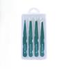 Professional Stainless Steel Tweezers Set for Men & Women High-Precision Slant Tip Beauty Tools with Sensitive Trichologist Care