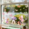 Watercolor Genie Mushroom Study Room Living Room Bedroom Wall Decoration Beautification Stickers