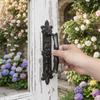 Cast Iron Door Handle Sturdy Retro Not Easy Rust for Home Garden Courtyard Drawer Door Handle Decoration