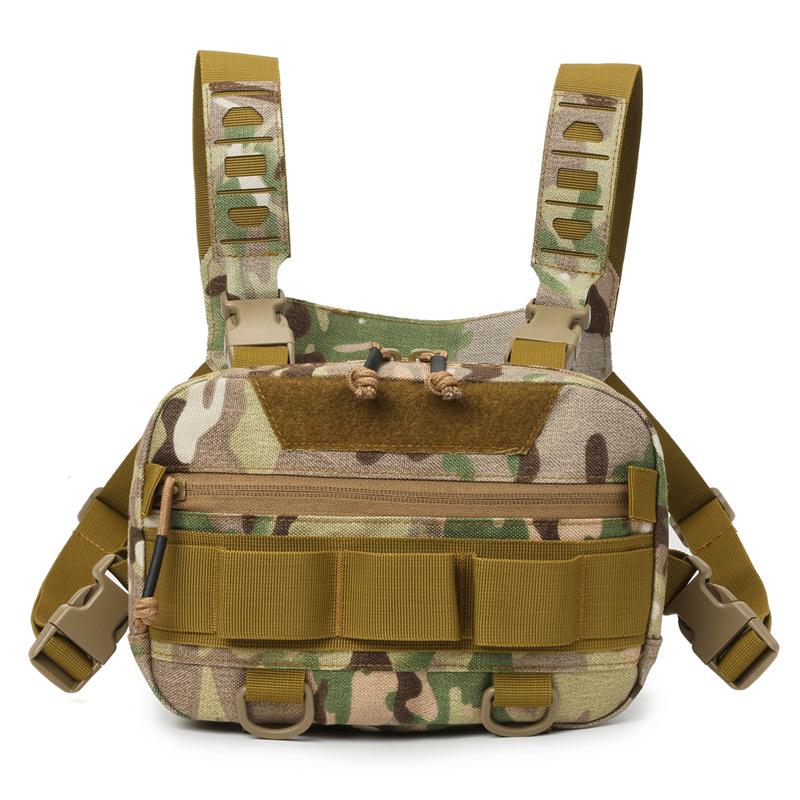 

Tactical Chest Pack: Multifunctional Camouflage Vest Bag for Men s Outdoor Sports & Cycling One Size
