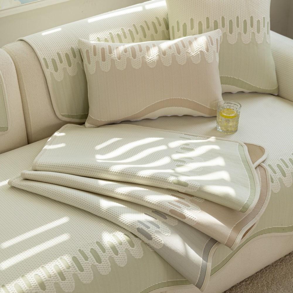 Living Room Decoration All-Season Irregular Shape Sofa Cushion Non-Slip Seat Pad Straight Sofa Soft Universal Sofa Cover Towel
