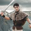 Vikinges Furs Collar Warriour Cape Shawl Medieval Knight Shoulder Wrap Shawl Halloween Renaissances Cosplay Costumes