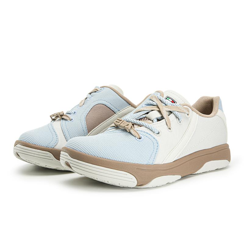 FILA PURE Skateboard Shoes Women's Low Top White Agate Gray/Sky Blue F12W633203FWS