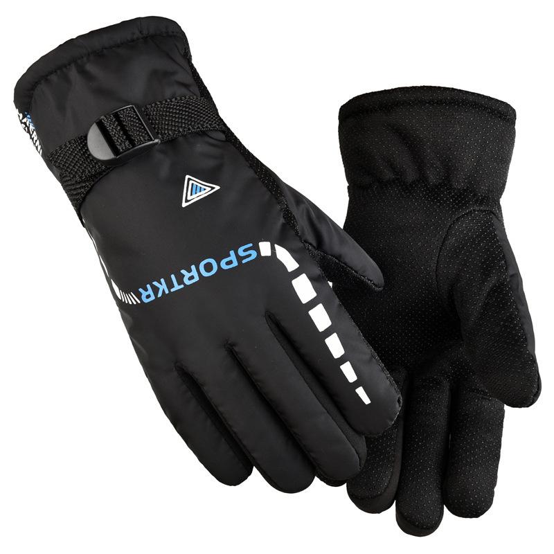 Autumn and winter ski warm gloves