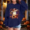 Children's Halloween Printed Pullover Hoodie, Casual Loose Fit for Daily Wear and Halloween Party