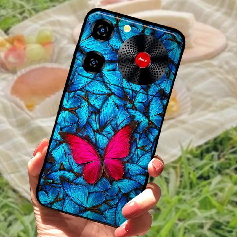 Per ZTE Nubia Custodia Musica Antiurto TPU Silicone Nero Paraurti Cover Per ZTE Nubia Custodie Telefono Musica Carina Cover Posteriore Fundas Capa