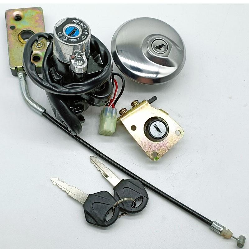 Ignition Switch Fuel Gas Cap Seat Lock Key For Suzuki GZ125 1998 1999 2000 2001 2002-2003 GZ250 1999 2000 2001 2002 2003 -2011