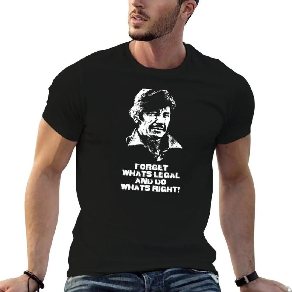 Charles Bronson T-Shirt boys whites vintage clothes plus size tops oversized mens t shirt S чёрный