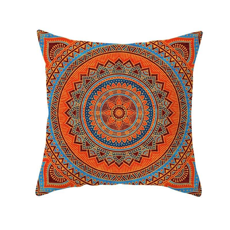 Moroccan Polyester Pillowcase 45x45cm Bohemian Hippie Sofa Cushion Cover Geometric Mancha Lo Print Home Decor