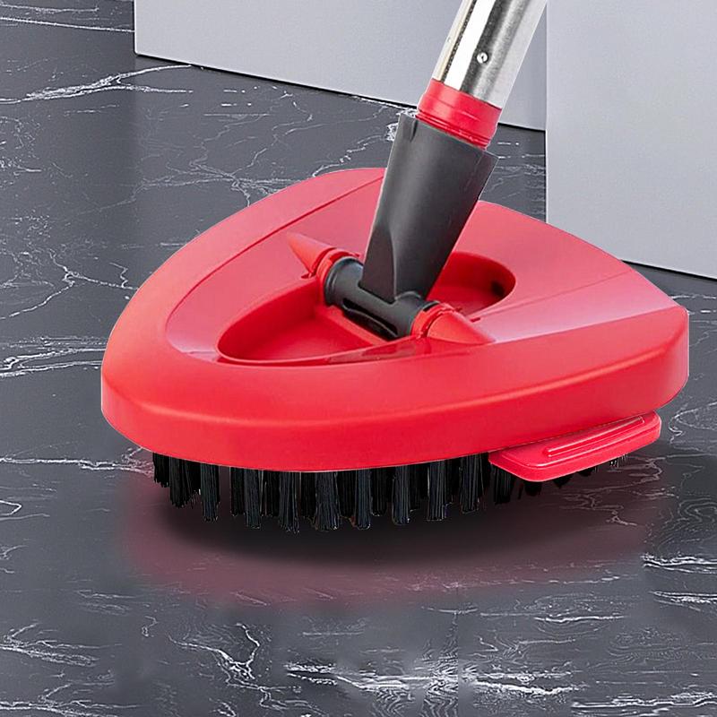 Triangle Rotating Mop Scrub Brush Head Multi-Functional SnapOn Scrub Head Floor Cleaners For Easy Floor Cleaning