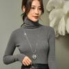 Tree Leaf Pack Crystal Sweater Chain Female Leaf Temperament Versatile Autumn And Winter Clothes Long Necklace