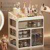 Handun Desktop Dustproof Cosmetic Organizer with Drawers