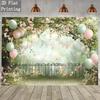 2D Romantic Forest Floral Backdrop for Wedding Photoshoot