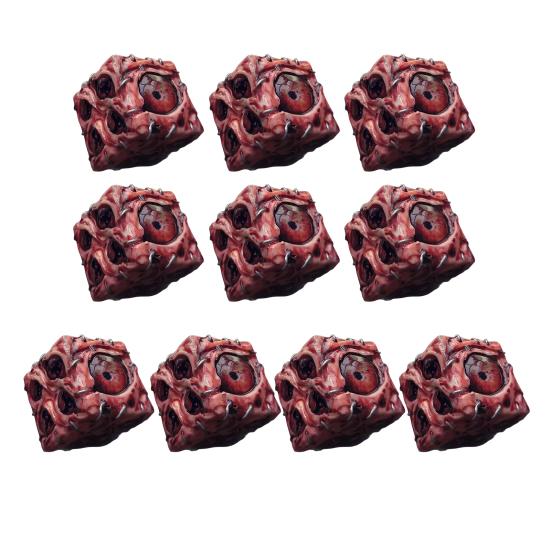 

Handmade Resin Eye Dice Set Realistic Eyeball Design Waterproof Gaming 10pcs