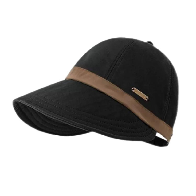 

Women Outdoor Sun Hat with Long Brims Adjustable Belt Stylish and Comfortable Baseball Hat for Everyday Wear чорний