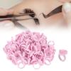 100pcs Disposable Lash Glue Holder Ring Cup Eyelash Extensions Quick Blossom Cups