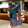 B-BoJack H-Horseman Funny Plating Phone Case For Iphone 16 17 Pro Max Air 16E 14 15 Plus 12 13 Mini Anti-Fall Airabag Cover
