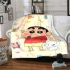 1pc Crayon Shinchan Adventure Flannel Blanket,Ultra Soft Warm Plush Throw for Home Bedroom Bed Sofa Cover Camping Picnic gift Y72452
