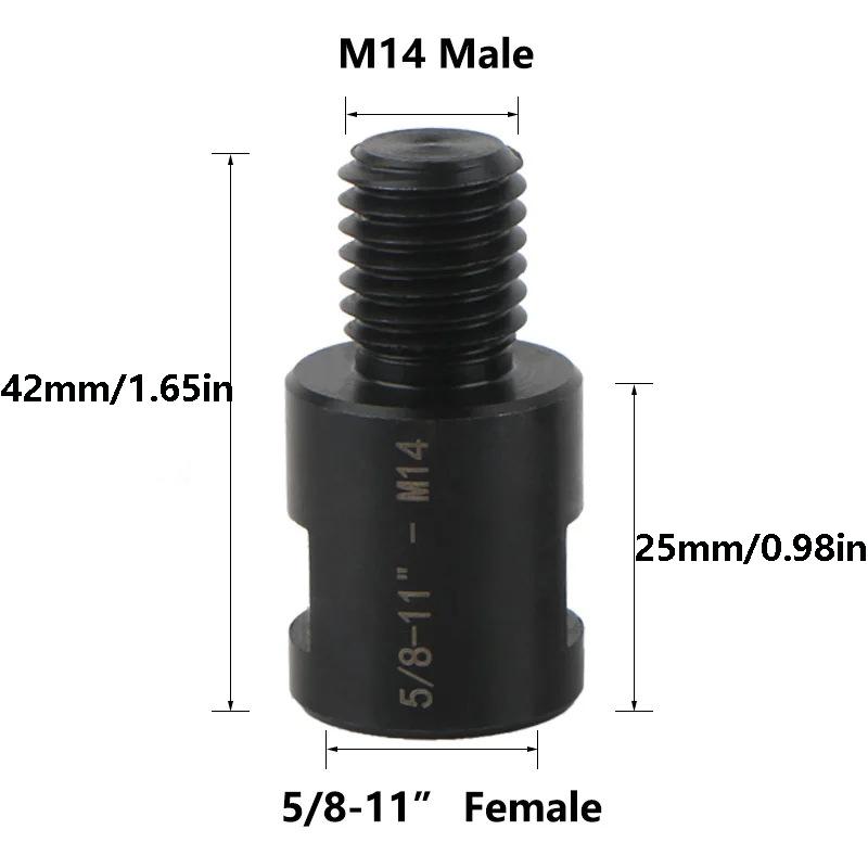 Angle Grinder Adapter Converter M10 M14 5/8-11 Thread Converter Adapte Arbor Connector For Polishing Pad Saw Blade Hole Saw Tool
