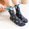 Cute Christmas Socks Funny Snowman Penguin Santa Happy Elk Printed Thicken Middle Tube Sox for Girls Boys Cozy Warm Gifts