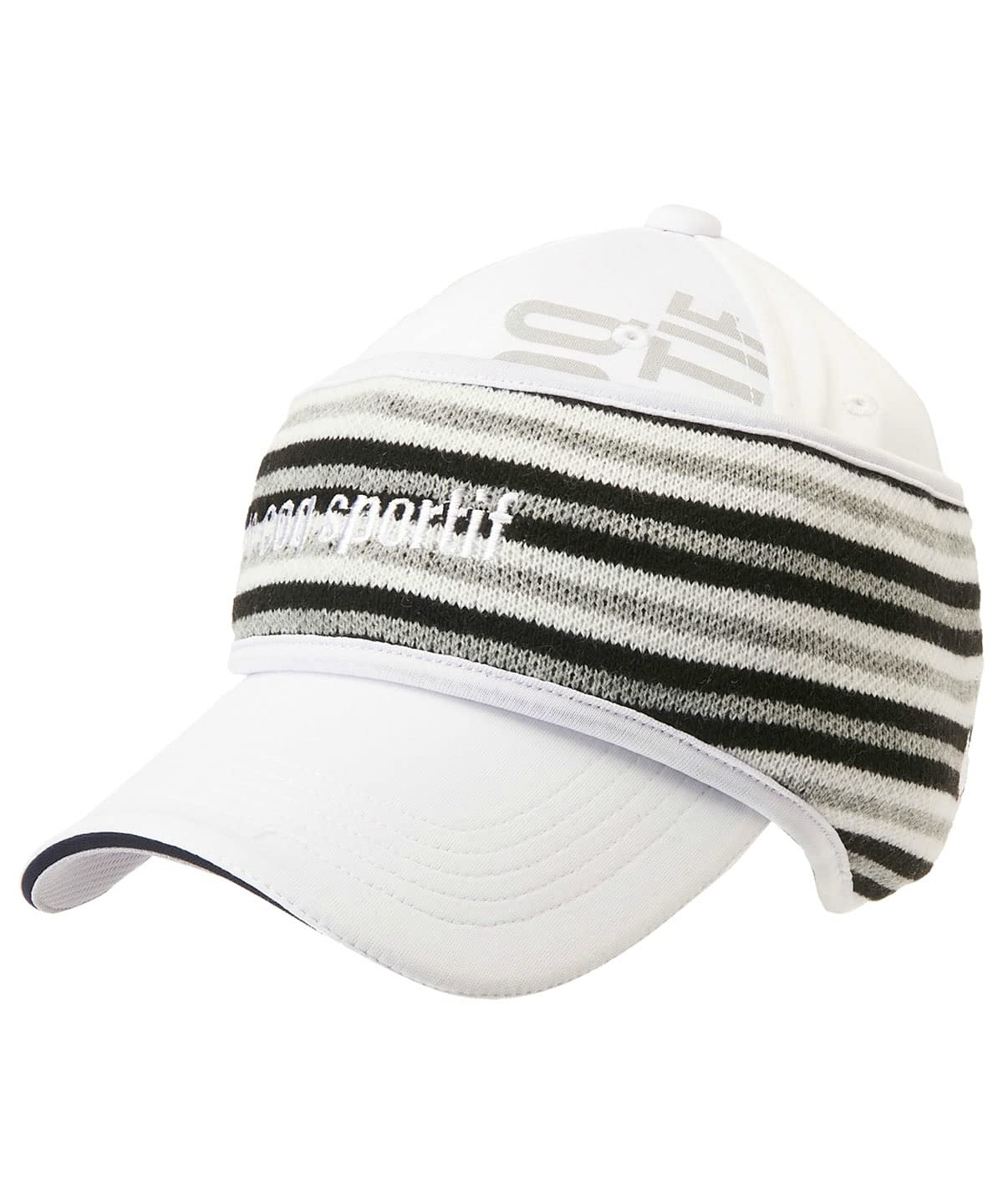 

Le Coq Sportif Golf 2021 Golf Cap with Ear Warmers QGBSJC13W WH00 Free Size [Fall/Winter Model] Men s (White)