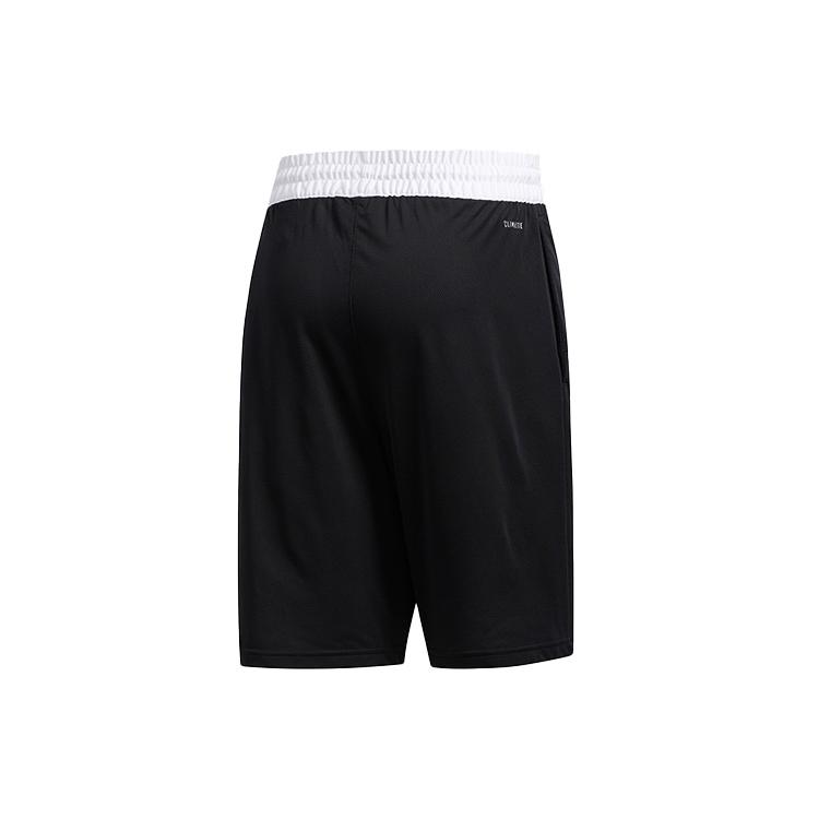 Adidas Basketball Shorts Men's Black Moderate Straight Fit Pants DX6656