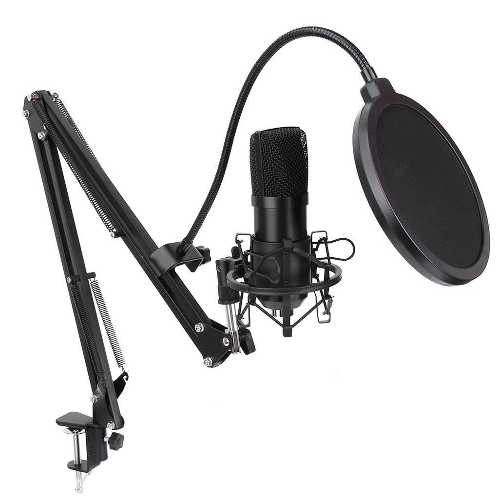 5V 150mA 96kHz Sample Rate 24Bit Cardioid USB Mic Podcast Condenser Microphone Kit
