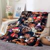 HD Juice WRLD D Legende Rapper Star Weiche Plüschdecke Flanell-Überwurf für Wohnzimmer Schlafzimmer Picknick Bett Sofa Abdeckung
